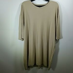 Crazy Horse Tan with Scooped Neckline Size XXL